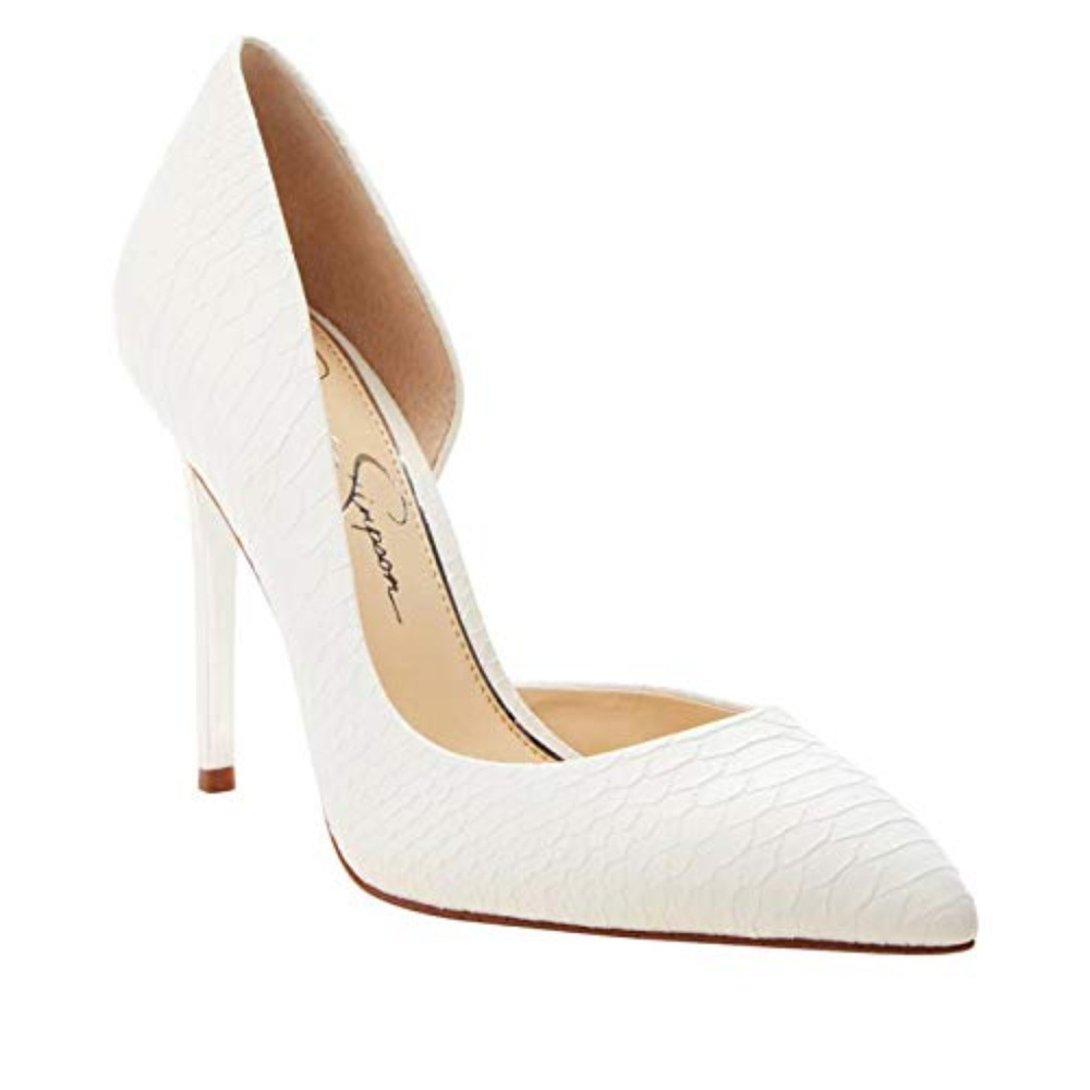 Jessica Simpson White Heels